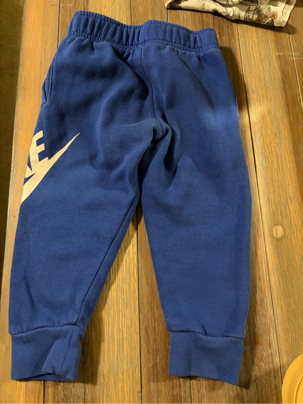 Nike Kids Blue Sweat Joggers with White Logo 2T - Picture 2 of 4